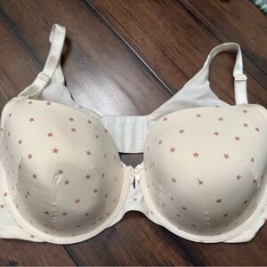 Torrid Curve Star Patterned Cream Bra 40D